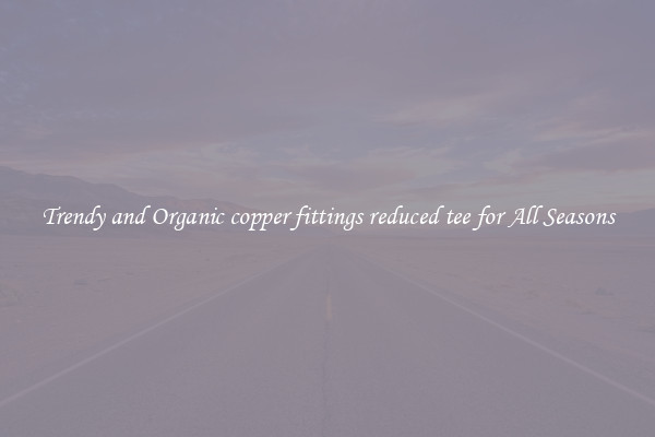 Trendy and Organic copper fittings reduced tee for All Seasons