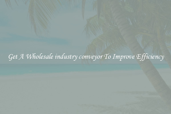 Get A Wholesale industry conveyor To Improve Efficiency