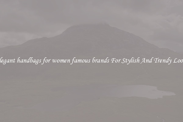 Elegant handbags for women famous brands For Stylish And Trendy Looks