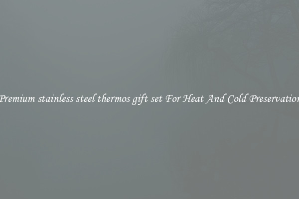 Premium stainless steel thermos gift set For Heat And Cold Preservation