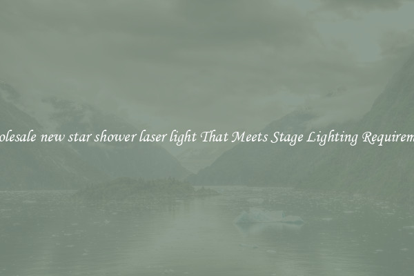 Wholesale new star shower laser light That Meets Stage Lighting Requirements