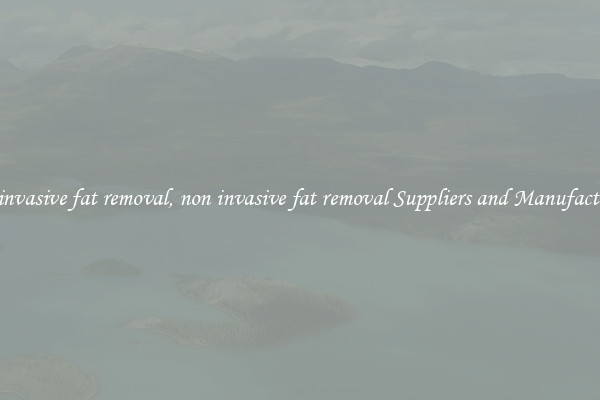 non invasive fat removal, non invasive fat removal Suppliers and Manufacturers