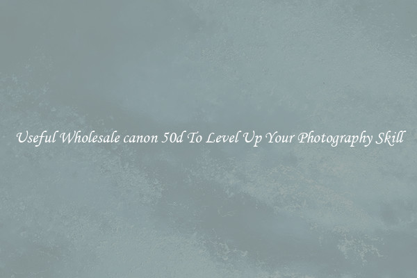 Useful Wholesale canon 50d To Level Up Your Photography Skill