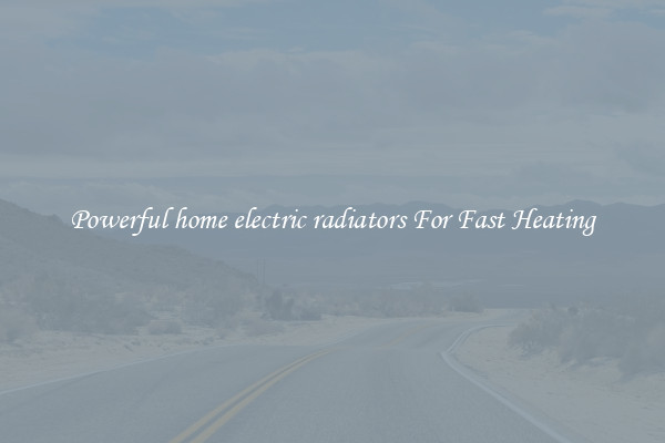 Powerful home electric radiators For Fast Heating