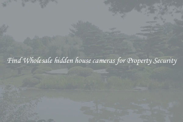 Find Wholesale hidden house cameras for Property Security